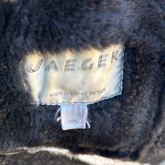 Jaeger black shearling/sheepskin winter coat - Picture 5 of 8